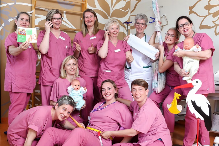 Das Kreißsaal-Team im Helios Klinikum Berlin-Buch.