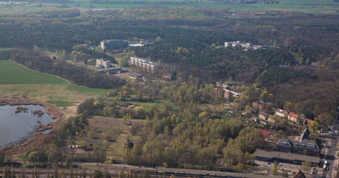 Luftbild des Planungsgebietes Buch am Sandhaus (© Senatsverwaltung für Stadtentwicklung und Wohnen, Fotograf Dirk Laubner)