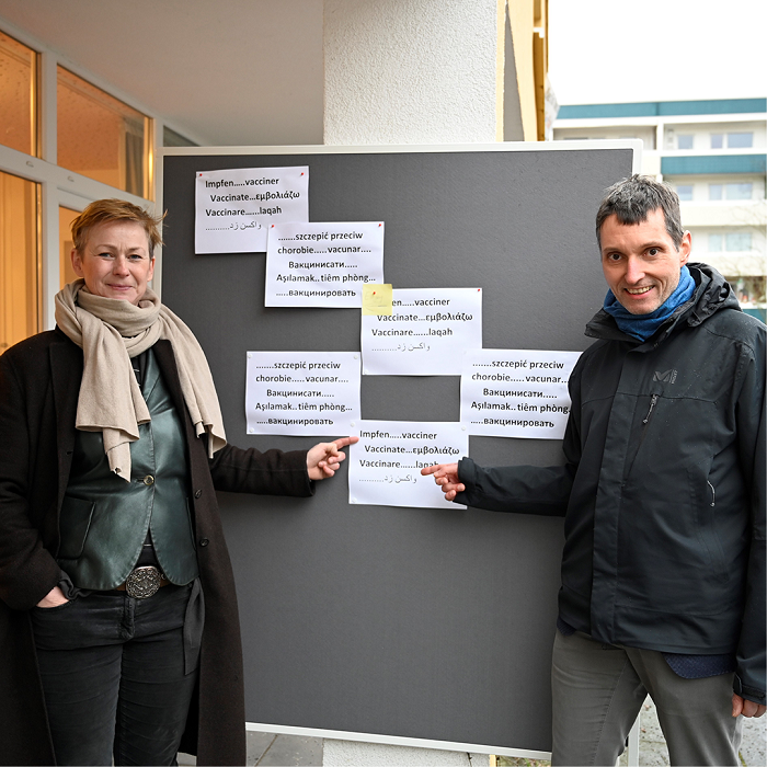 Dr. Cordelia Koch, Bezirksstadträtin für Gesundheit, und Cornelius Bechtler, Bezirksstadtrat für Jugend (Foto: Bezirksamt Pankow)