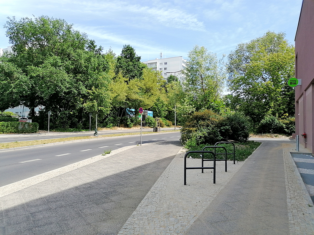Die Promenade in Richtung des zukünftigen Bildungs- und Integrationszentrums (BIZ) / © Anka Stahl
