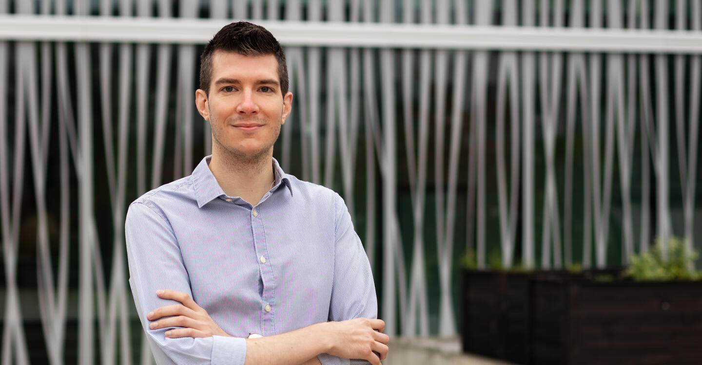 Professor Simon Haas (Foto: Felix Petermann/Max Delbrück Center)