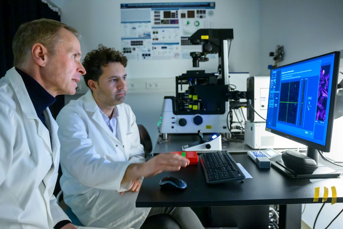 Prof. Haucke im Labor | Quelle: David Ausserhofer | Copyright: David Ausserhofer