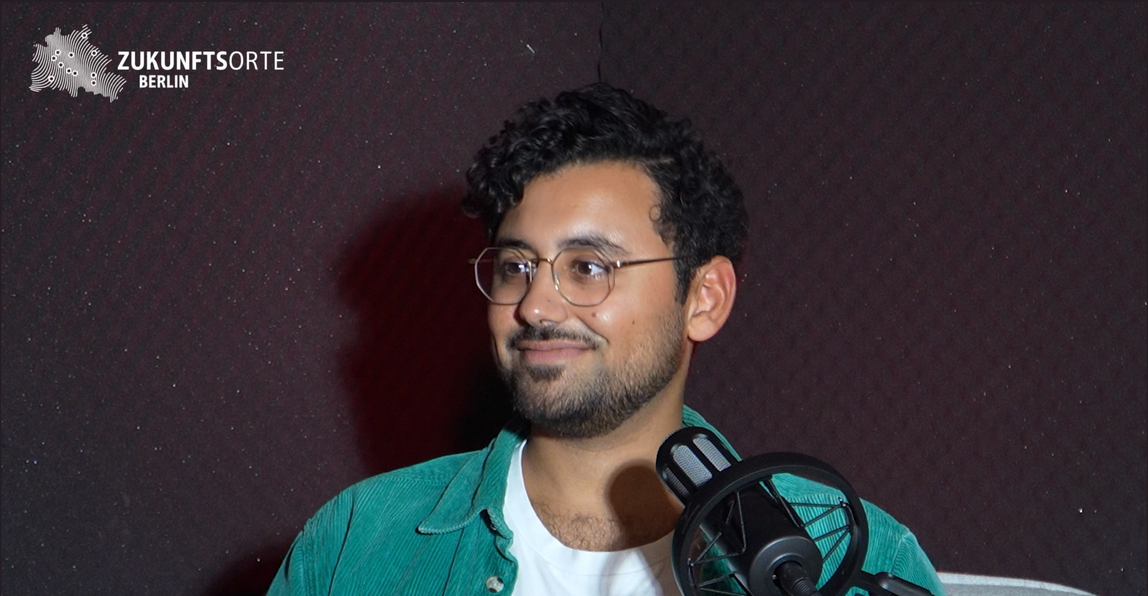 Dr. Slim Chiha, CEO PROSION Therapeutics bei den Aufnahmen zum Podcast (Foto: Zukunftsorte Berlin)